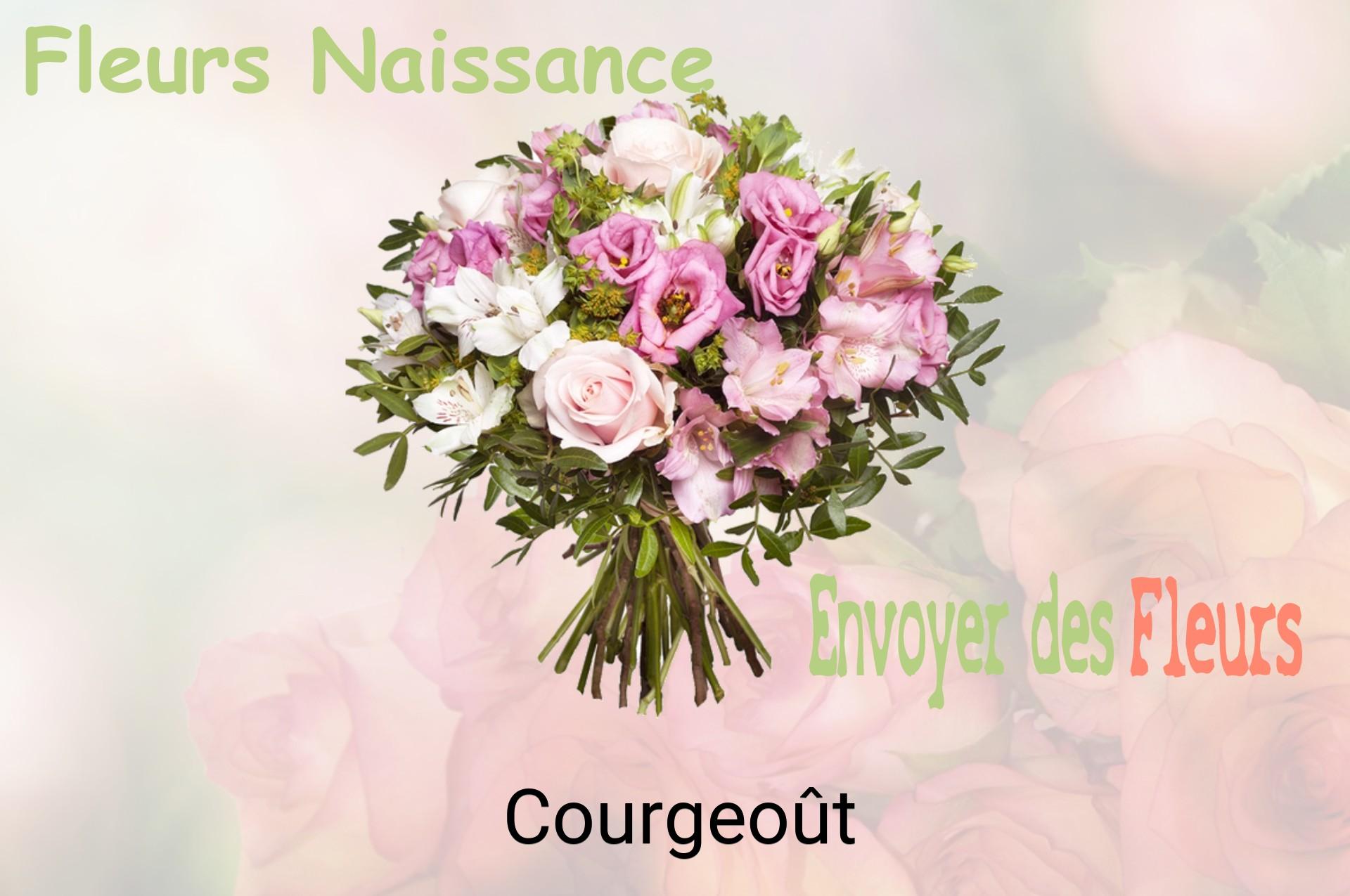 Bouquet de fleurs de naissance livré à Courgeoût